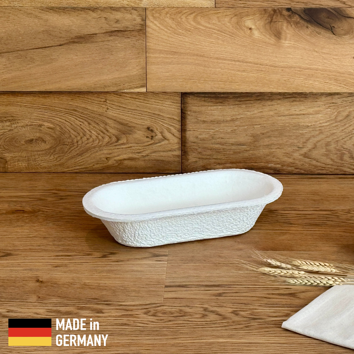 Wood Pulp Banneton Proofing Basket Oval Smooth - 32.5cm - Sourdough Supply Co.