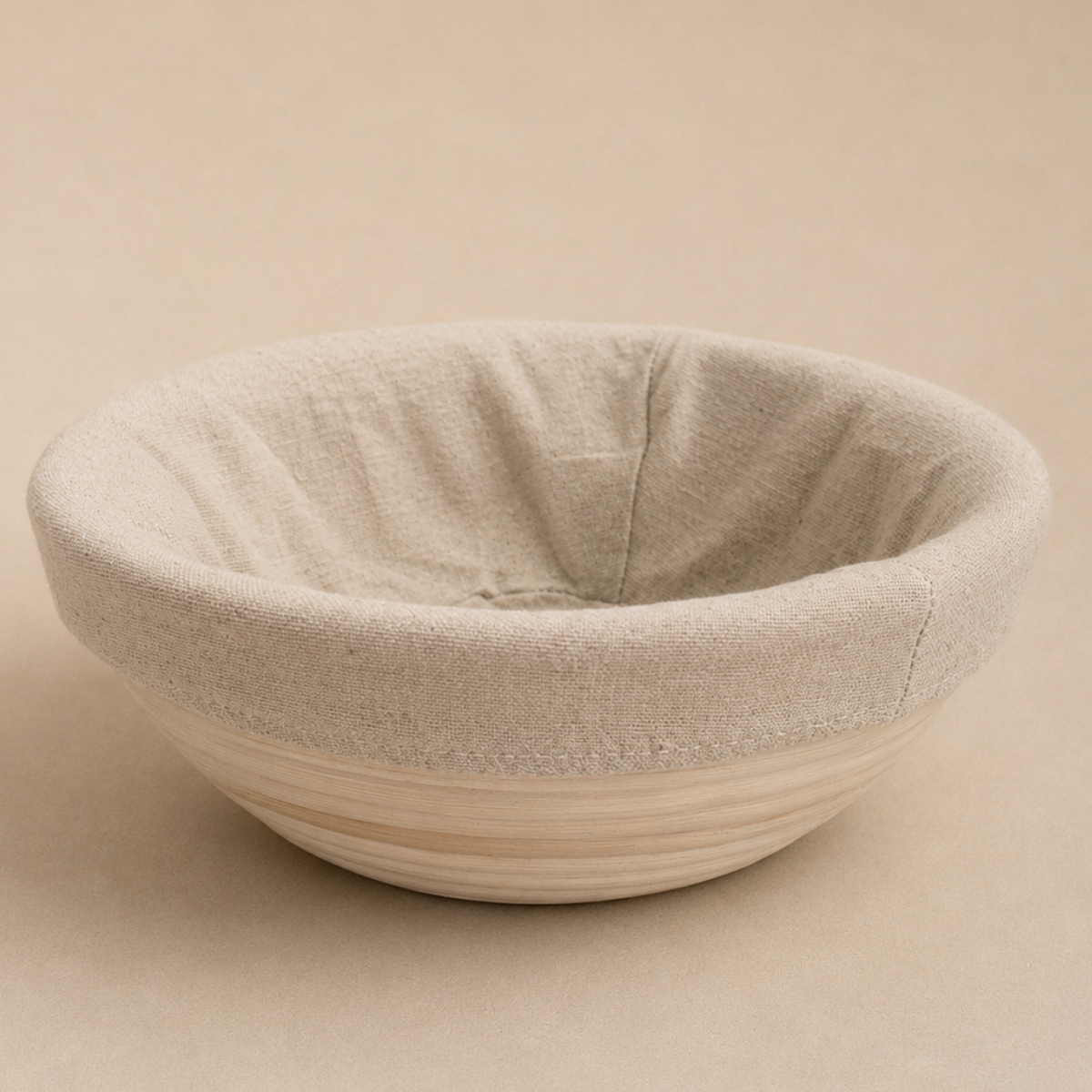 Bamboo Banneton Proofing Basket Round With Linen Liner– 23cm - Sourdough Supply Co.