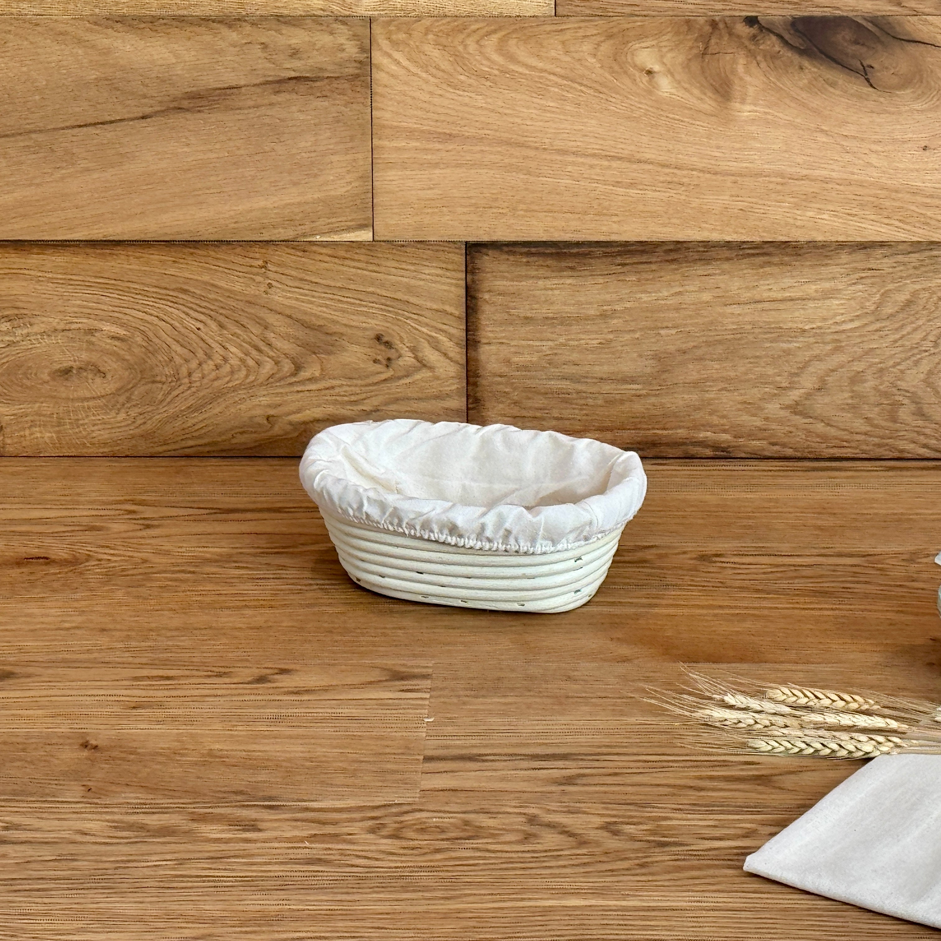 Bamboo Banneton Proofing Basket Oval With Linen Liner - Sourdough Supply Co.