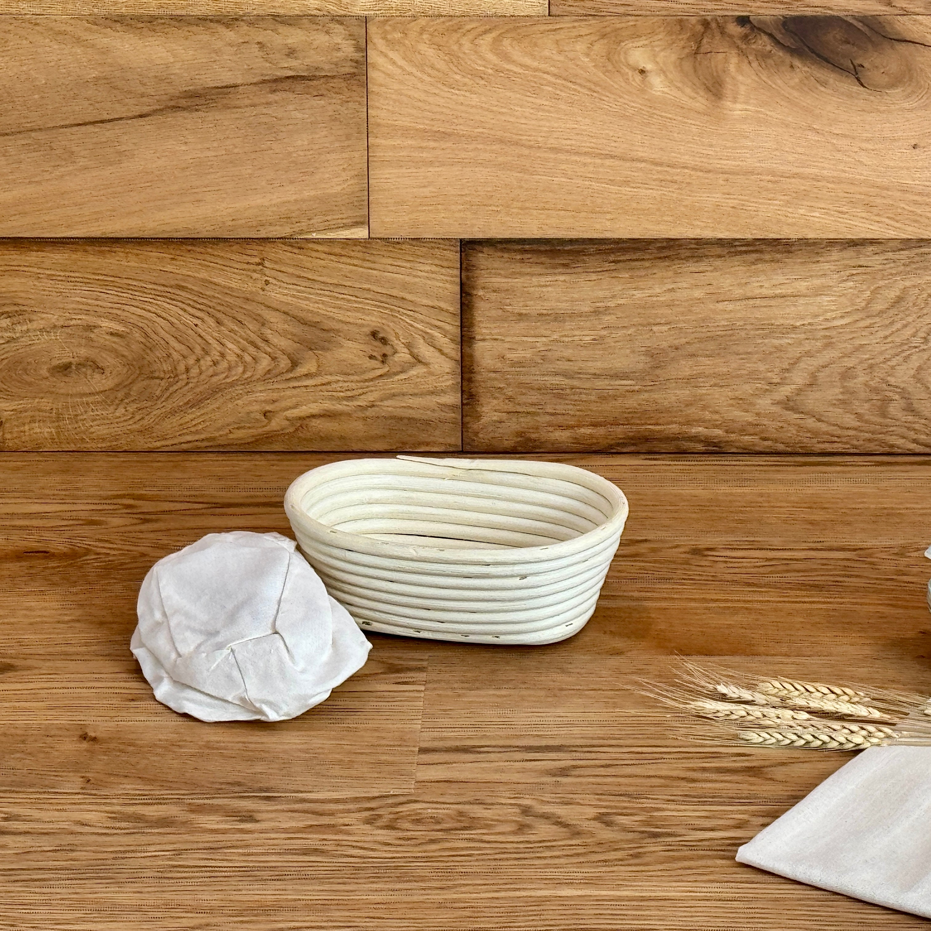 Bamboo Banneton Proofing Basket Oval With Linen Liner - Sourdough Supply Co.