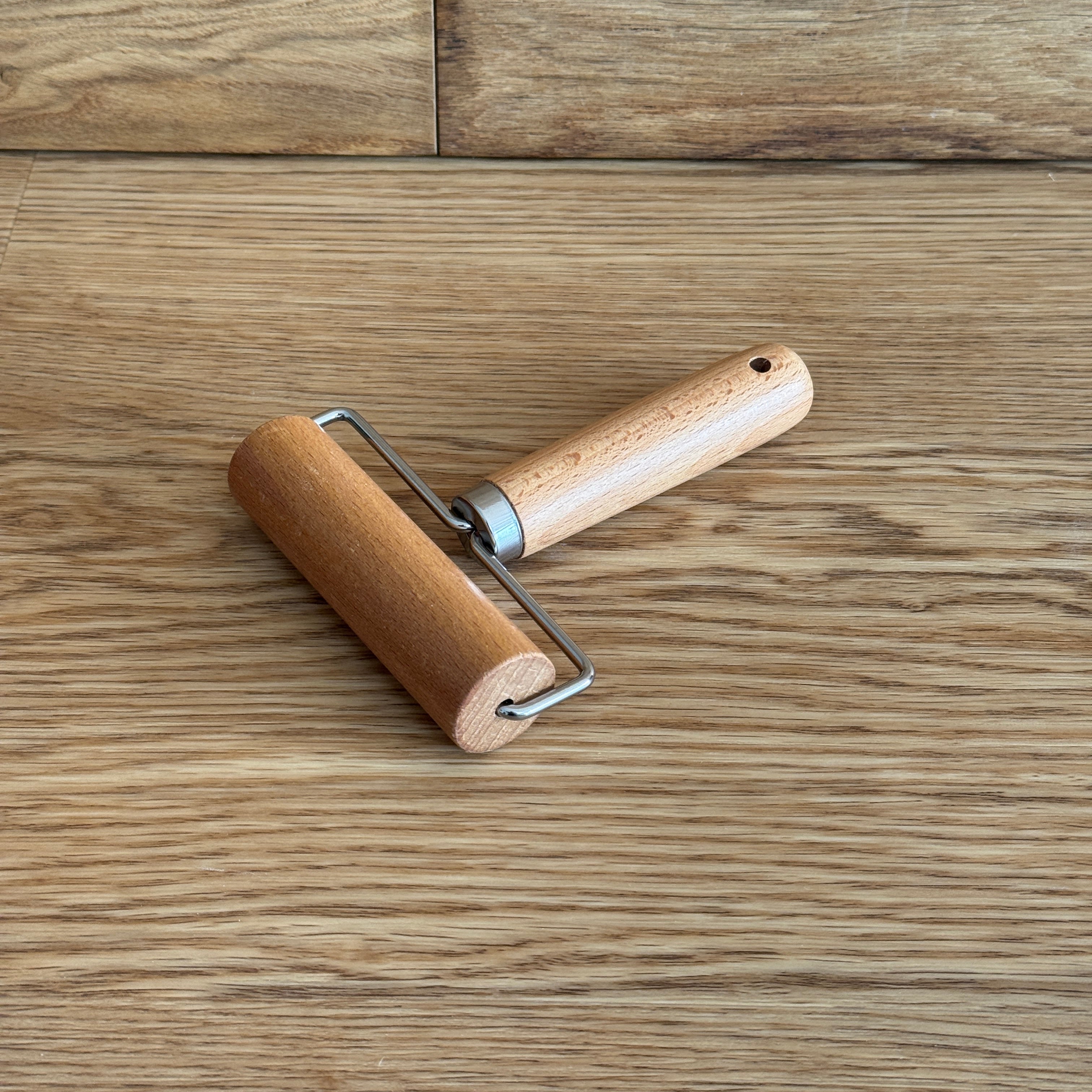 Compact Dough Roller with Handle – Beech Wood Rolling Pin - Sourdough Supply Co.