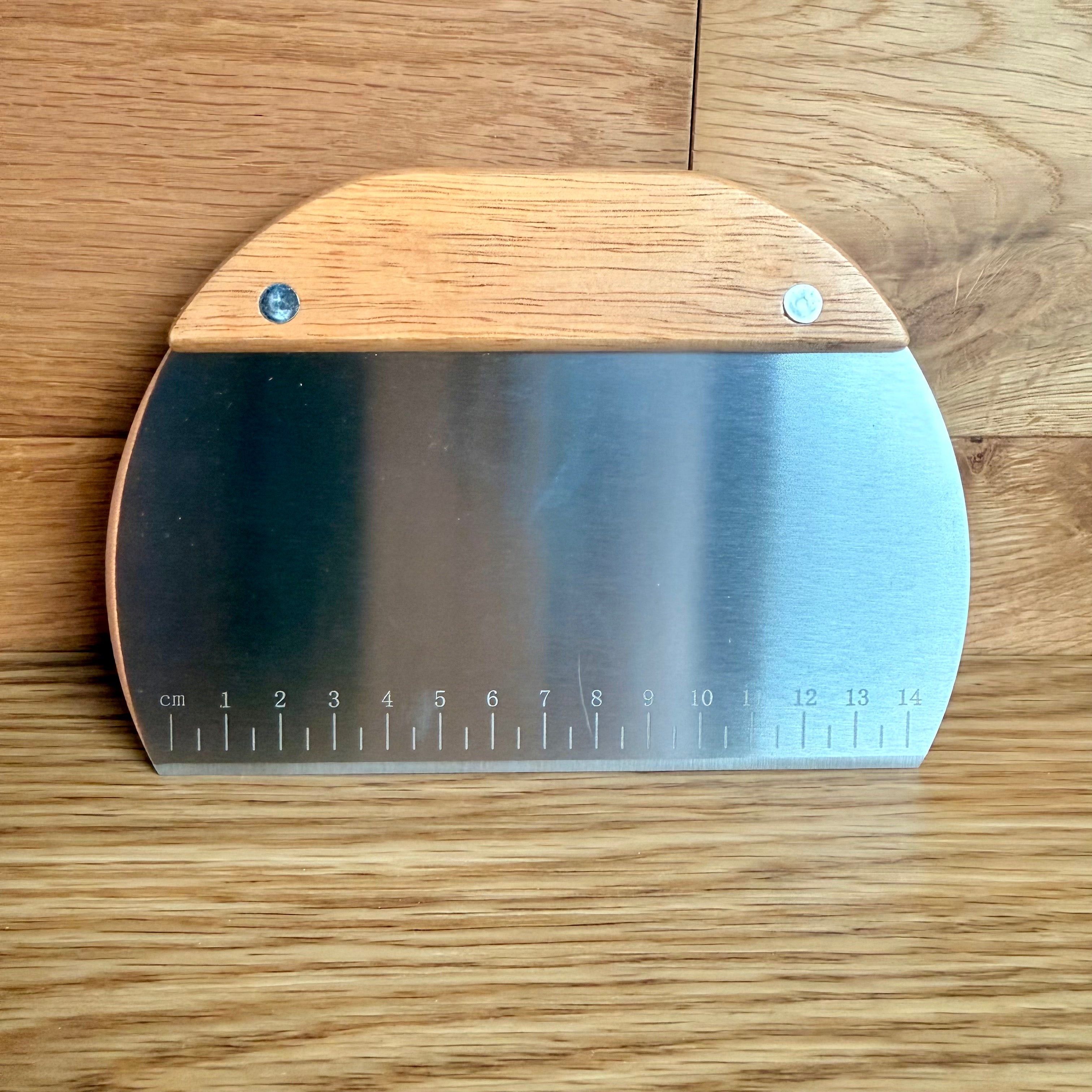 Dough Scraper with Wooden Handle