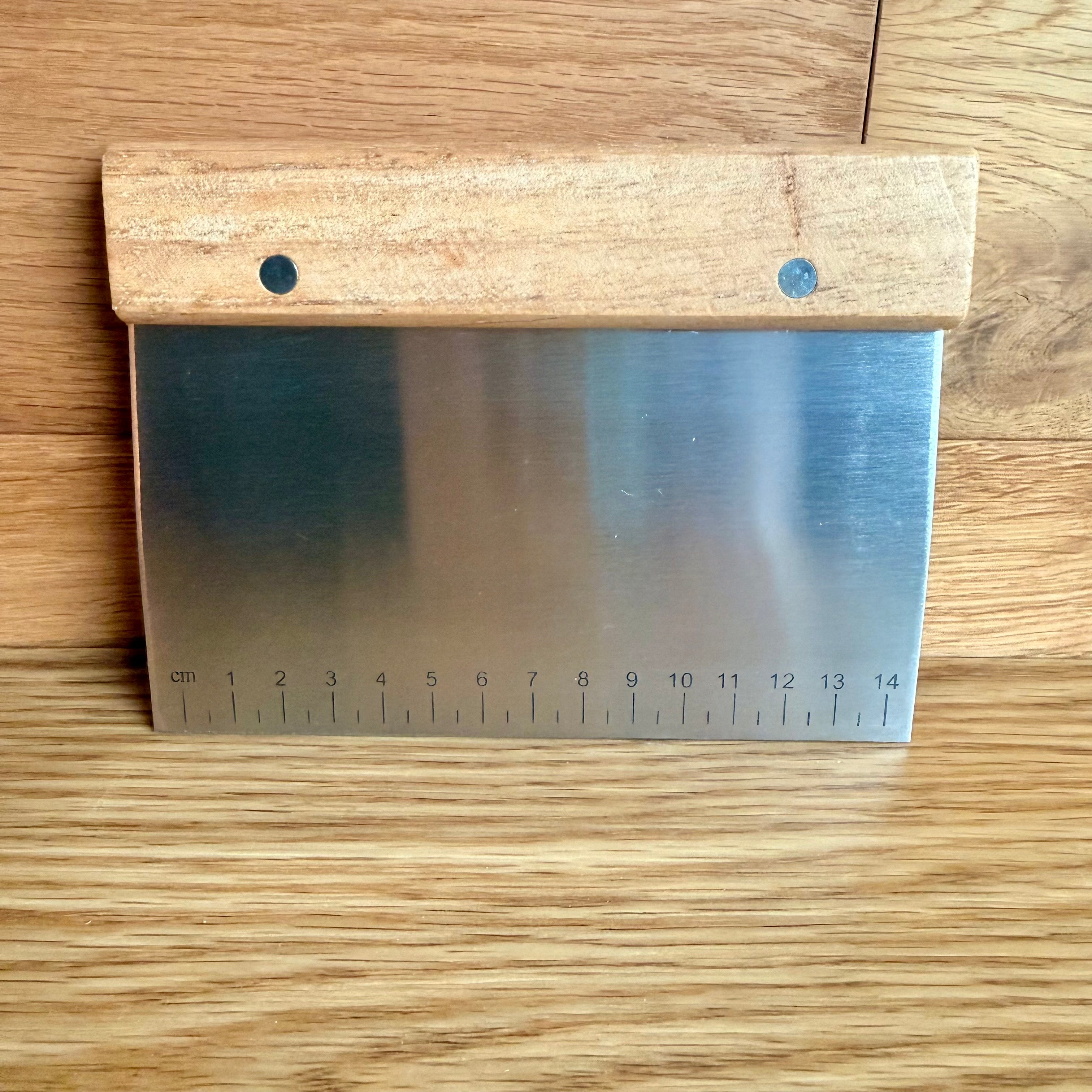 Dough Scraper with Wooden Handle
