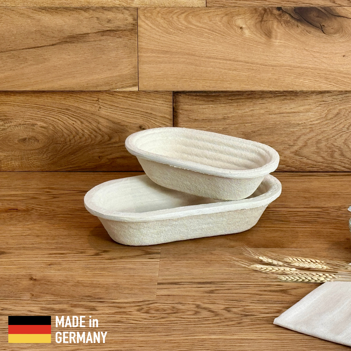 Wood Pulp Banneton Proofing Basket Oval Crease - Sourdough Supply Co.